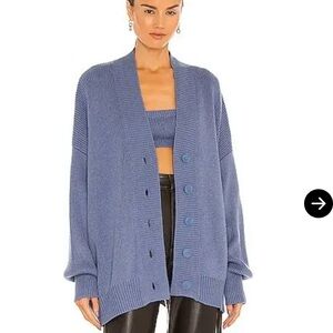 WEWOREWHAT
Oversized Sweater Cardigan In Blue - OS